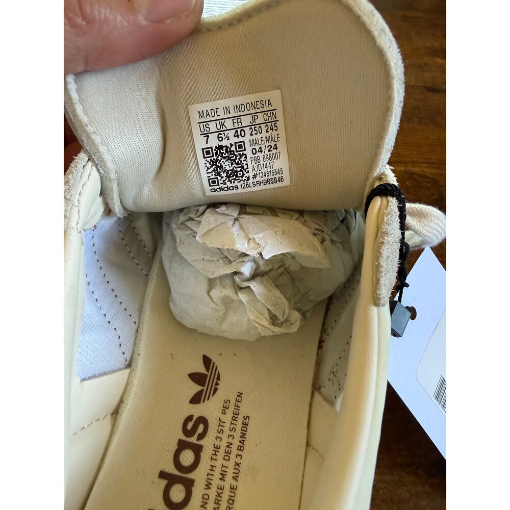NWT Adidas Samba OG Cream White Preloved Brown Gum Size 7 - Picture 13 of 13